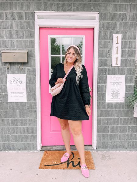 My dress is 50% off today! It’s such a great versatile staple piece for the fall & upcoming holiday season. I of course paired it with pink accessories 🥰💗🎀 

Little black dress, pink houndstooth, pink flats, mule loafers, stoney clover Paris collection, holiday style, pink headband, Plaza princess

#LTKsalealert #LTKcurves #LTKunder50