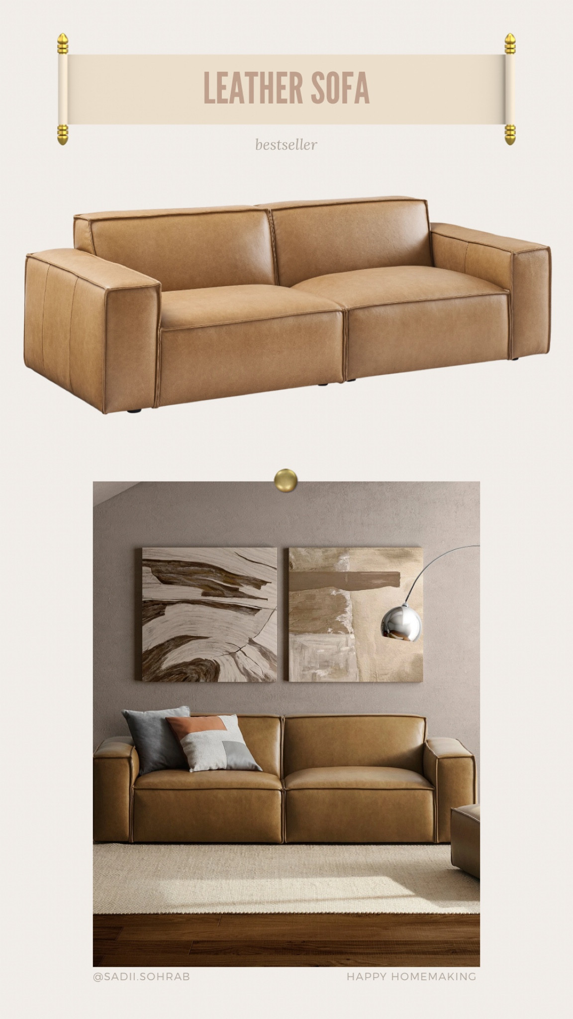 Leather sofa #livingroom #loft #sofa #leather 

#LTKHoliday #LTKHome #LTKStyleTip