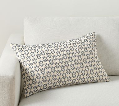 Redondo Jacquard Lumbar Pillow | Pottery Barn (US)