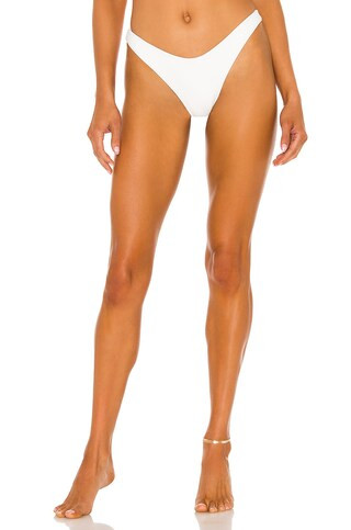 L*SPACE Cabana Bitsy Bikini Bottom in White from Revolve.com | Revolve Clothing (Global)