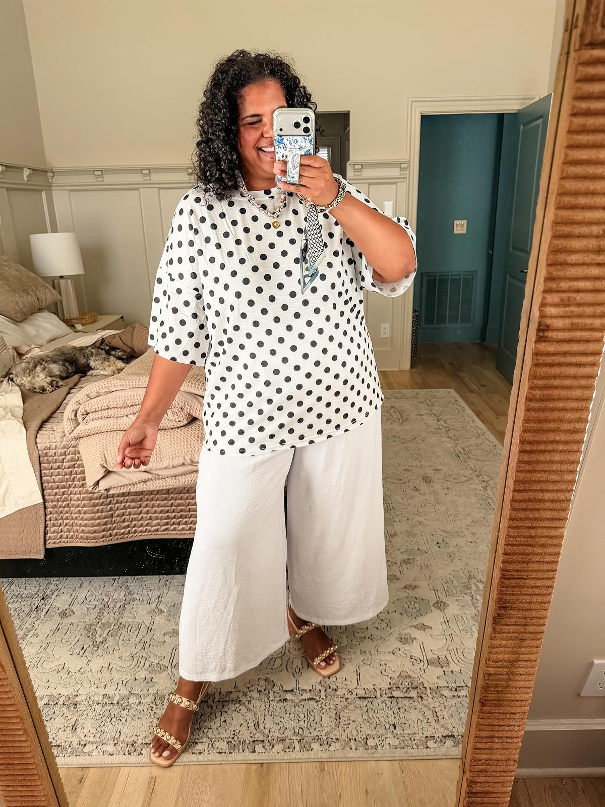 Wearing size xxl in shirt and 3x in pants (size up for better fit). Sandals are super comfy and true to size. 

 #LTKootd #LTKOver40 #LTKPlusSize