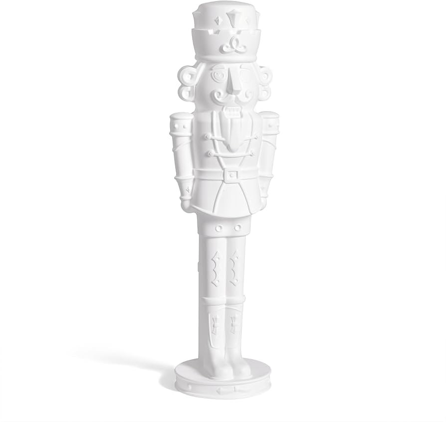 Step2 Nutcracker Prince Paintable DIY Holiday Statue, 4-Foot Tall, White | Amazon (US)