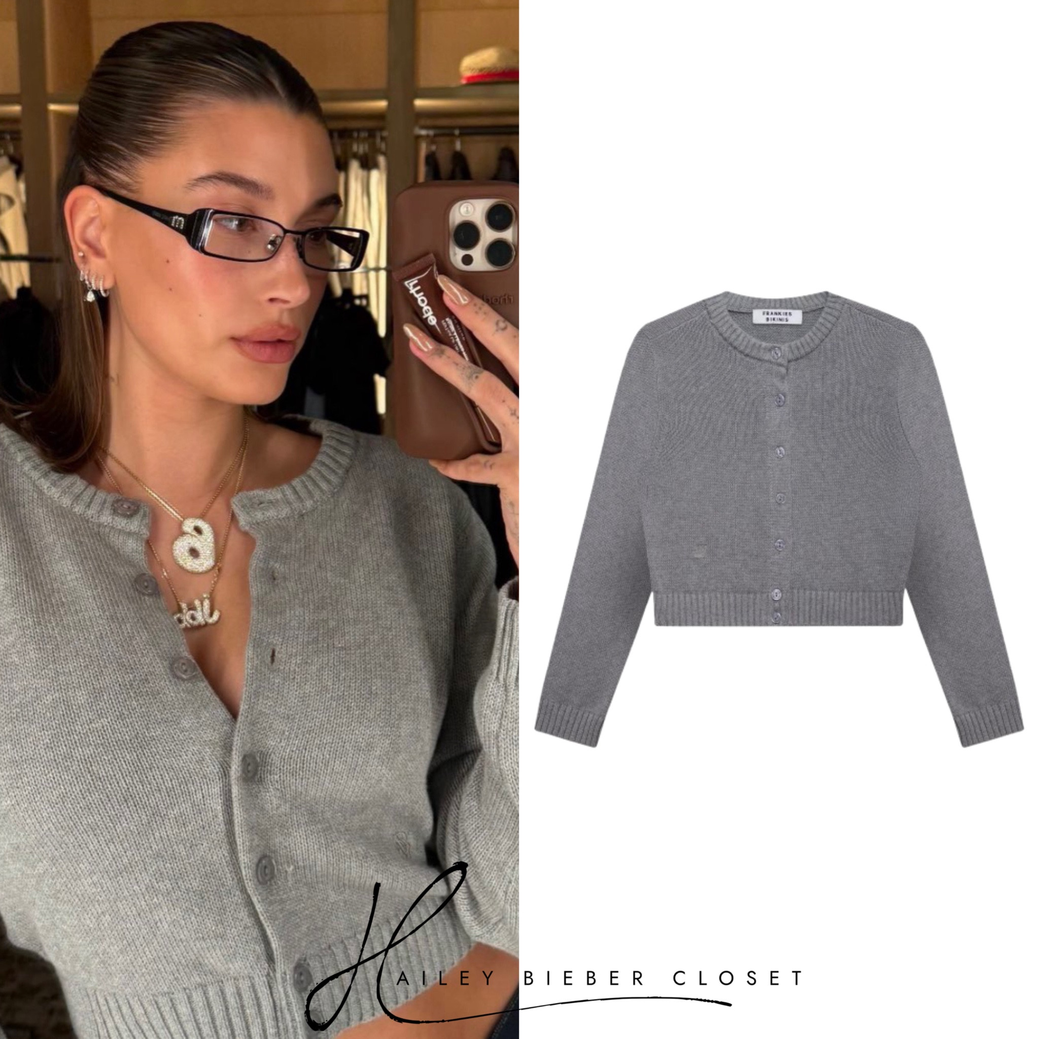 Hailey Bieber wears #FrankiesBikinis Dudley Knit Cardigan ($150.00).

#HaileyBieber #HaileyBieberCloset #HaileyBieberStyle #Fashion #StreetStyle #StreetWear #Style 