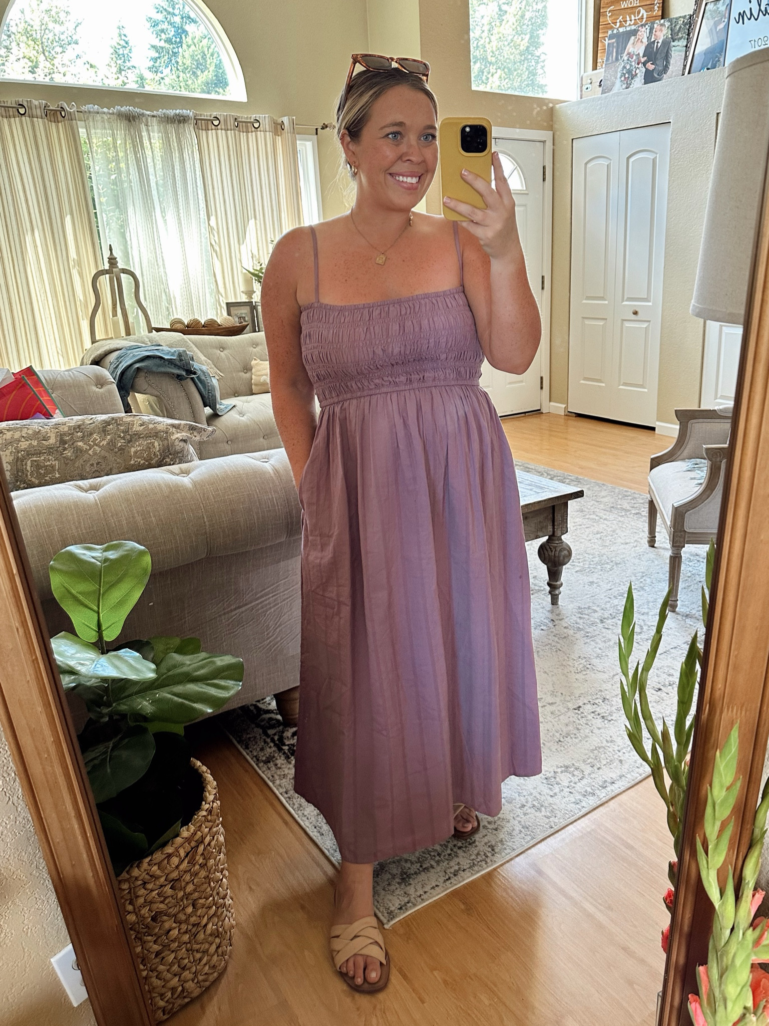 womens midi occasion dresses Mauve Off the Shoulder Bow Midi Dress - Large