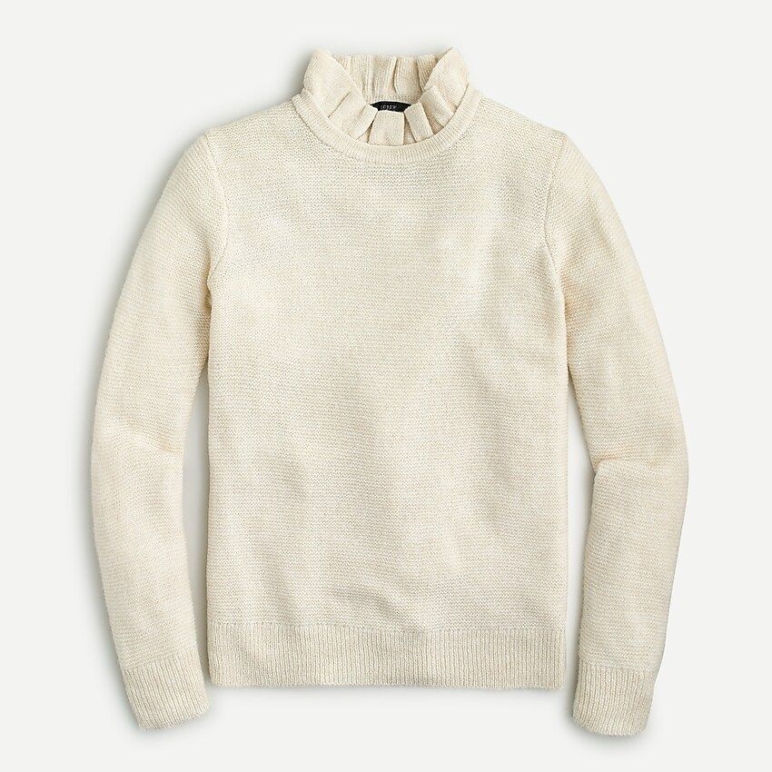 Ruffleneck sweater | J.Crew US