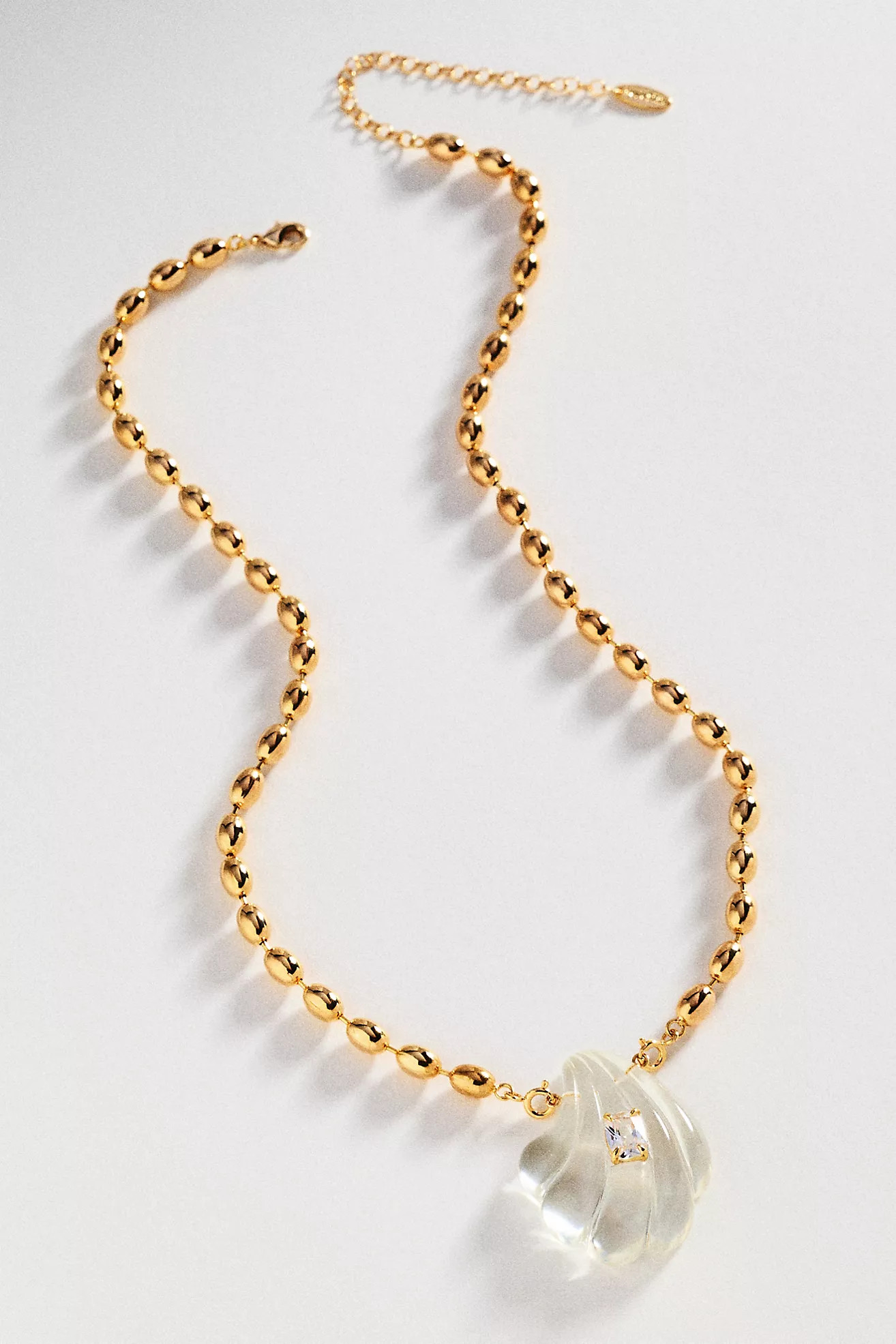 Clear Shell Pendant Necklace | Anthropologie (US)