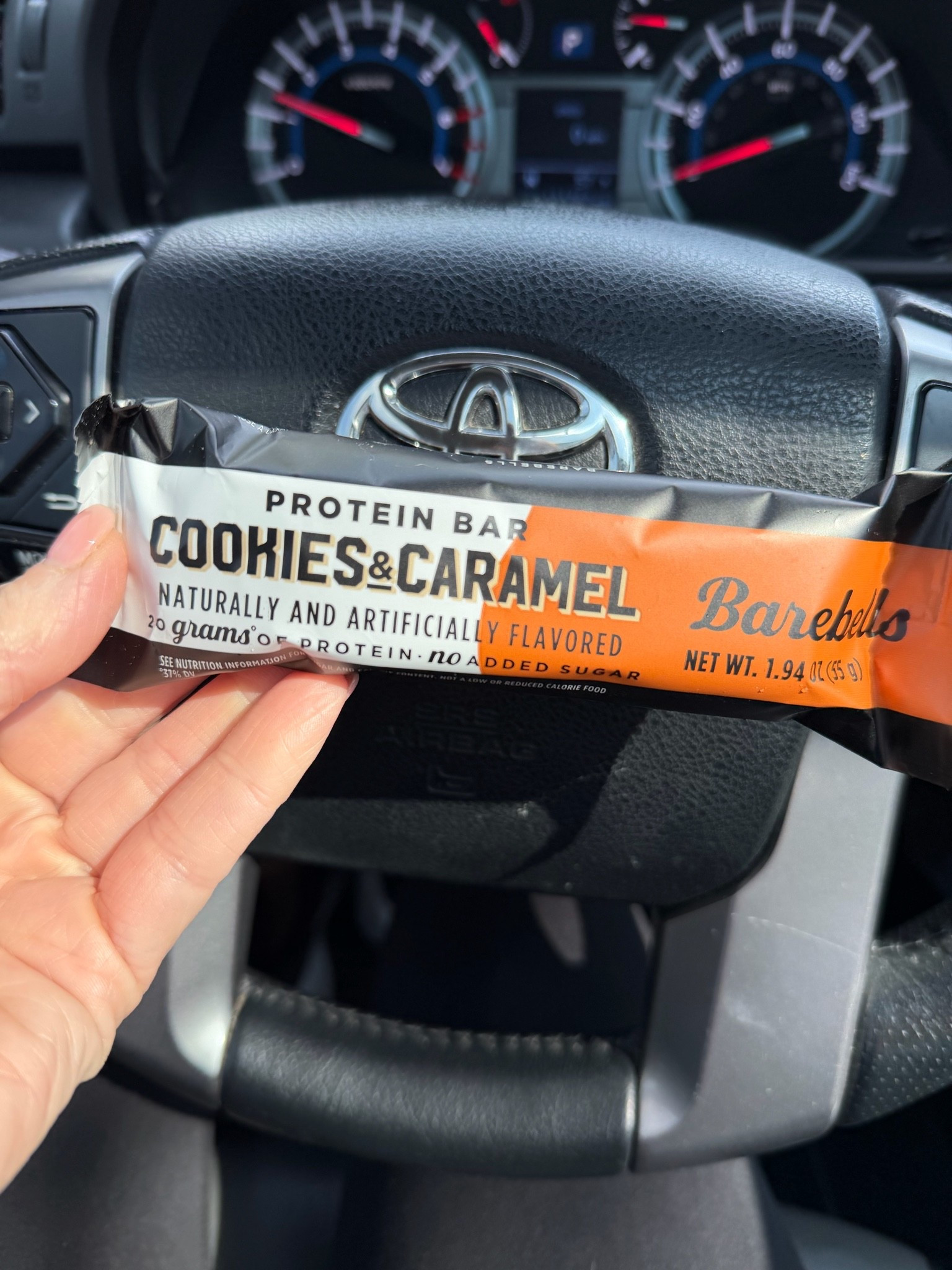 My absolute favorite gran and go snack! #barebells #proteinbar #highprotein

#LTKdayinmylife #LTKfitnessgoals