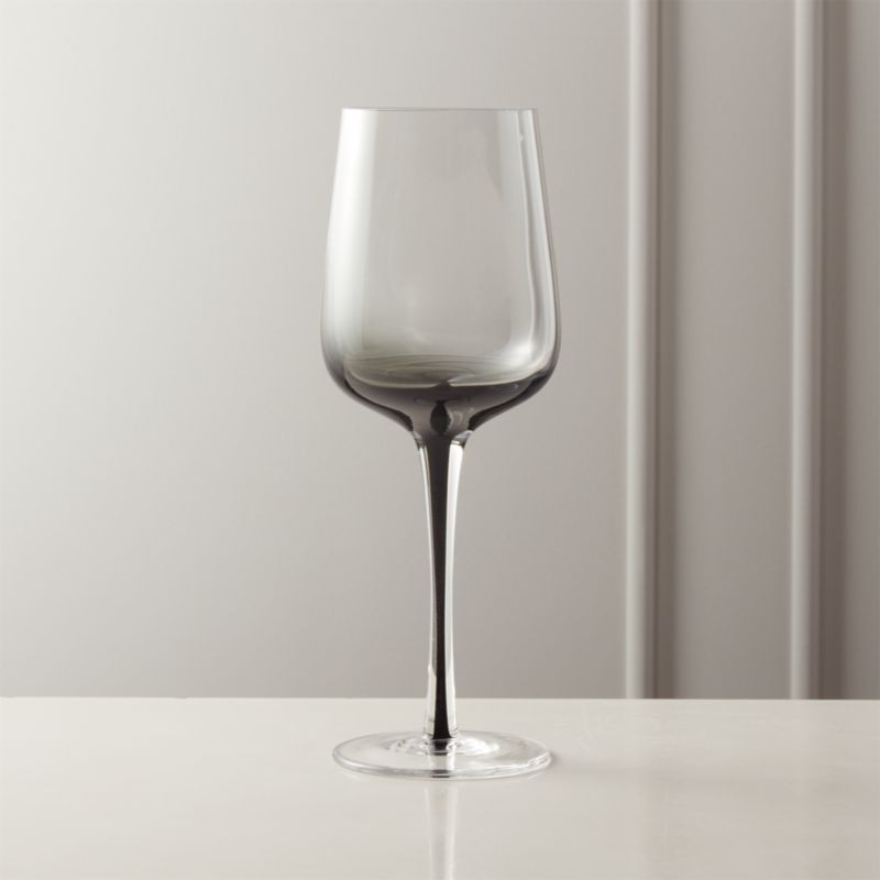 Reina White Smoke Wine Glass | CB2 | CB2