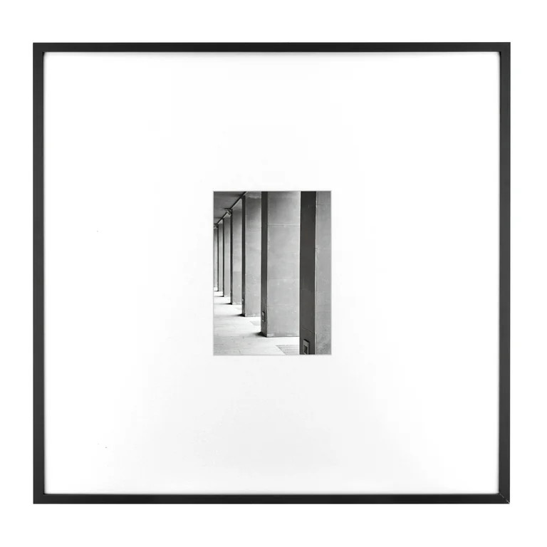Better Homes & Gardens 18x18 Matted to 5x7 Black Wall Picture Frame | Walmart (US)