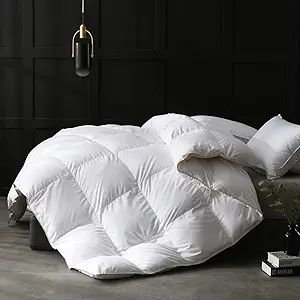 APSMILE Luxurious Goose Feathers Down Comforter California King - Ultra-Soft Fluffy Duvet Insert,... | Amazon (US)