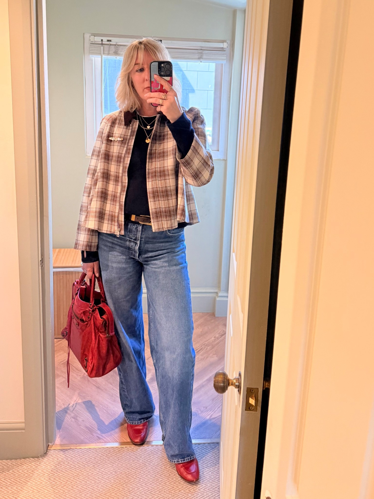 Old Zara Jacket, Citizens of  Humanity Jeans. Vintage Balenciaga
Bag, Gucci loafers 

#LTKover50style #LTKspring #LTKuk
