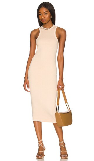 Green The Emily Midi Dress in Cream | Revolve Clothing (Global)