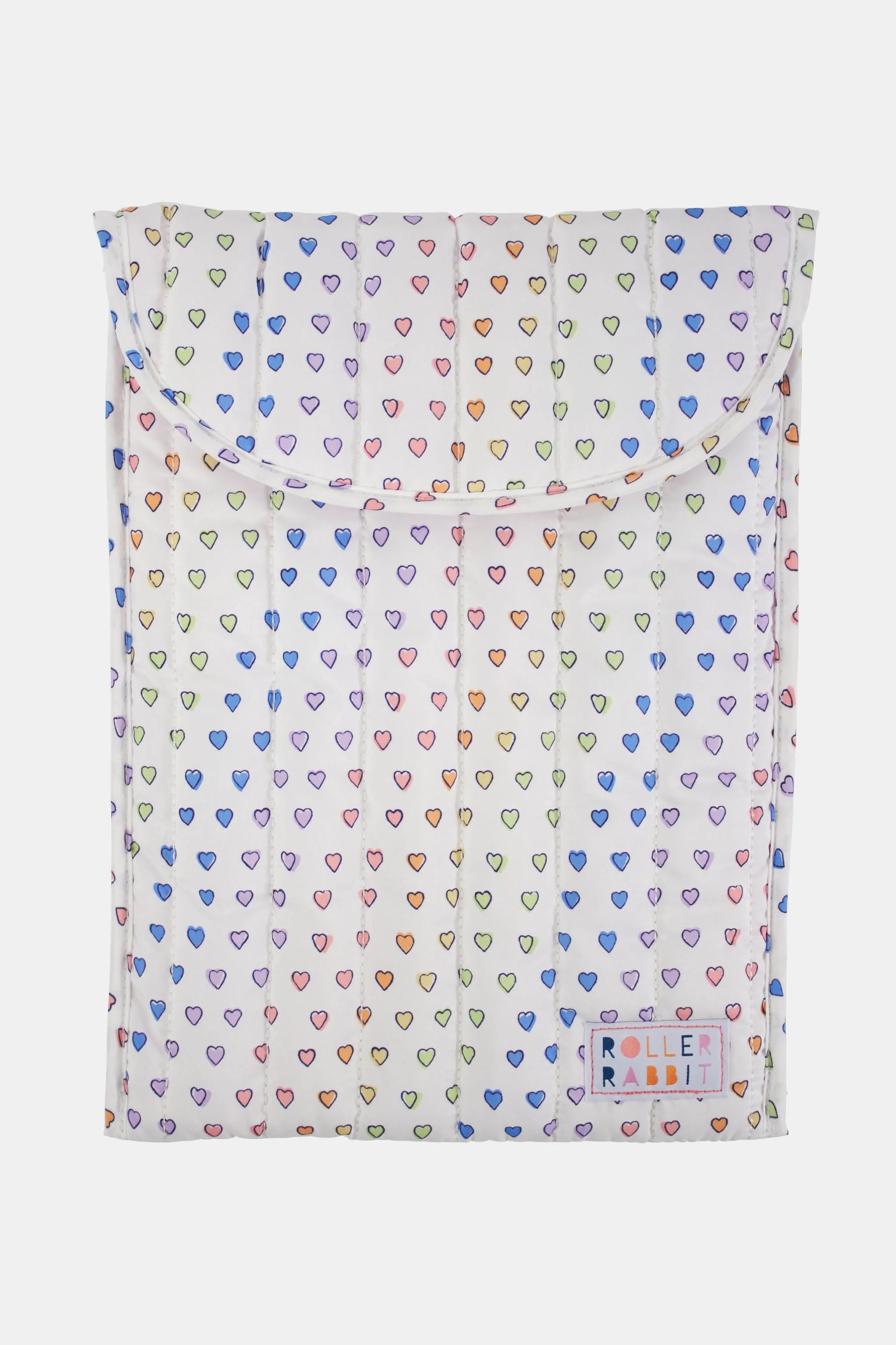 Disco Hearts Quilted Laptop Case | Roller Rabbit | Roller Rabbit