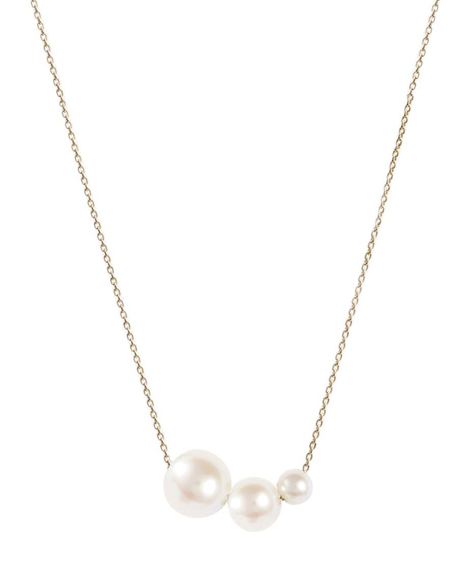 POPPY FINCH 14k Gold Graduated Freshwater Pearl Necklace | Neiman Marcus