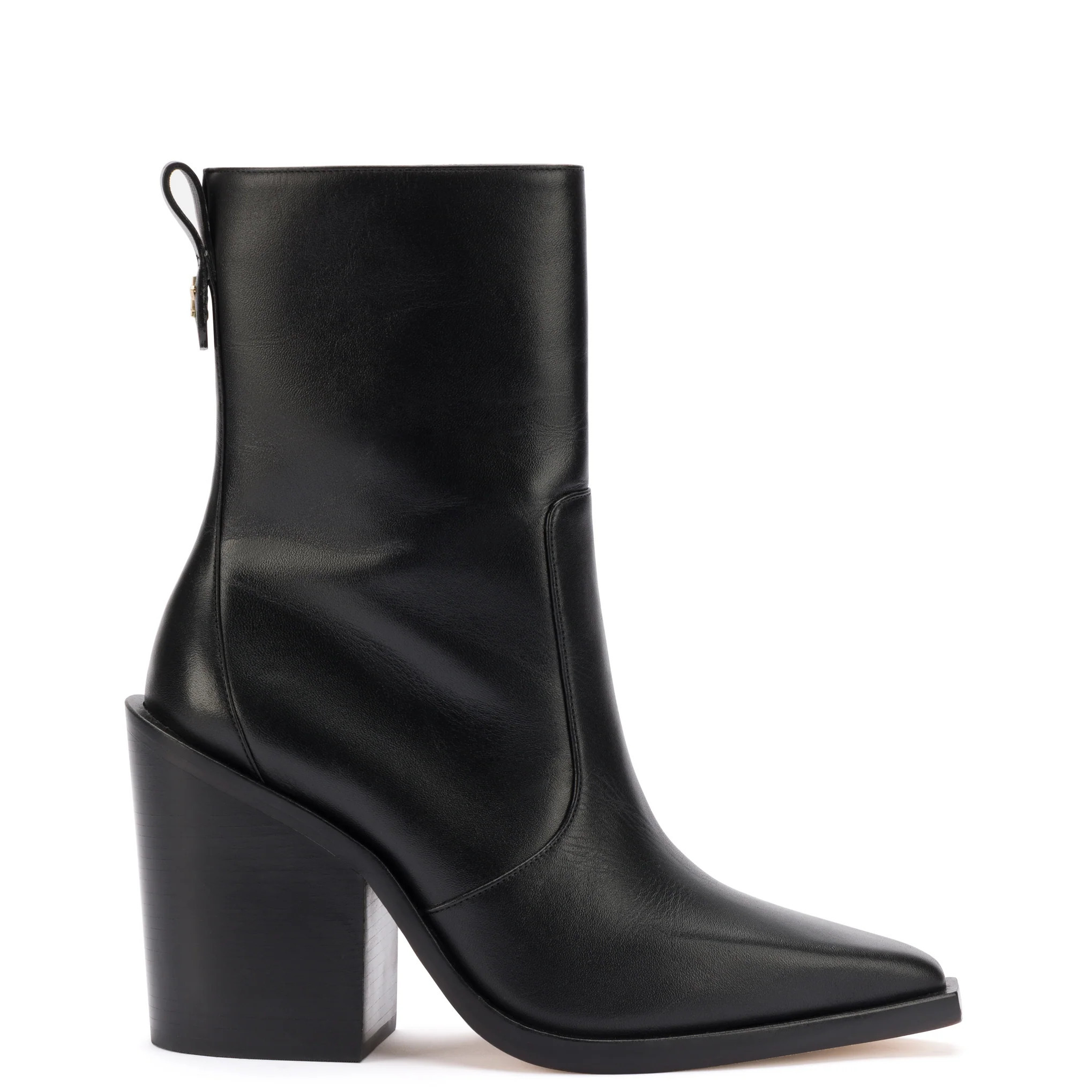 James Boot In Black Leather | Larroude