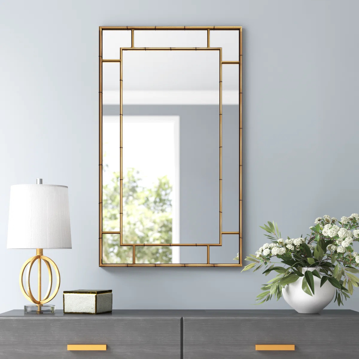 Roshan Iron Rectangle Mirror | Wayfair North America