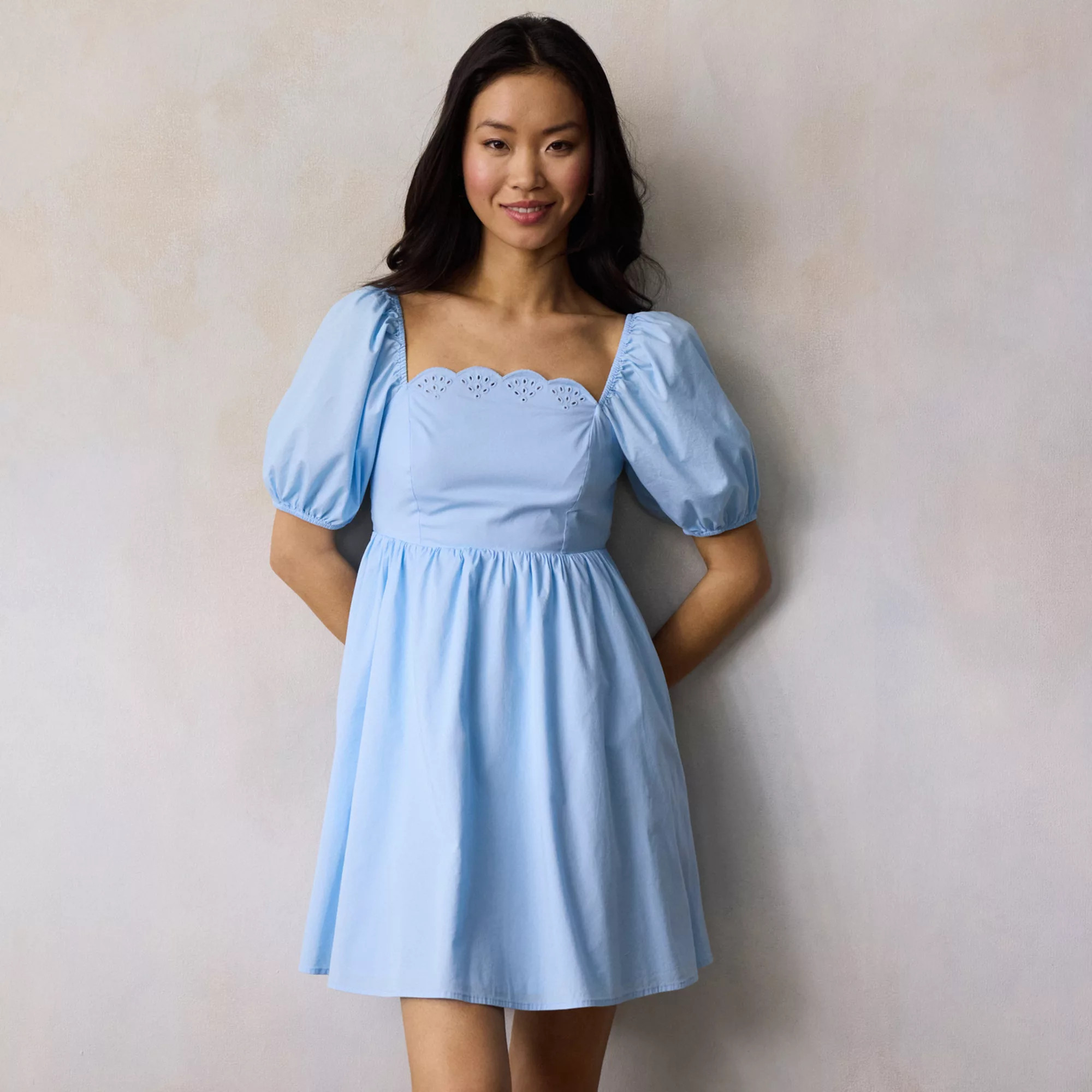 Women's LC Lauren Conrad Short Sleeve Empire Mini Dress | Kohl's