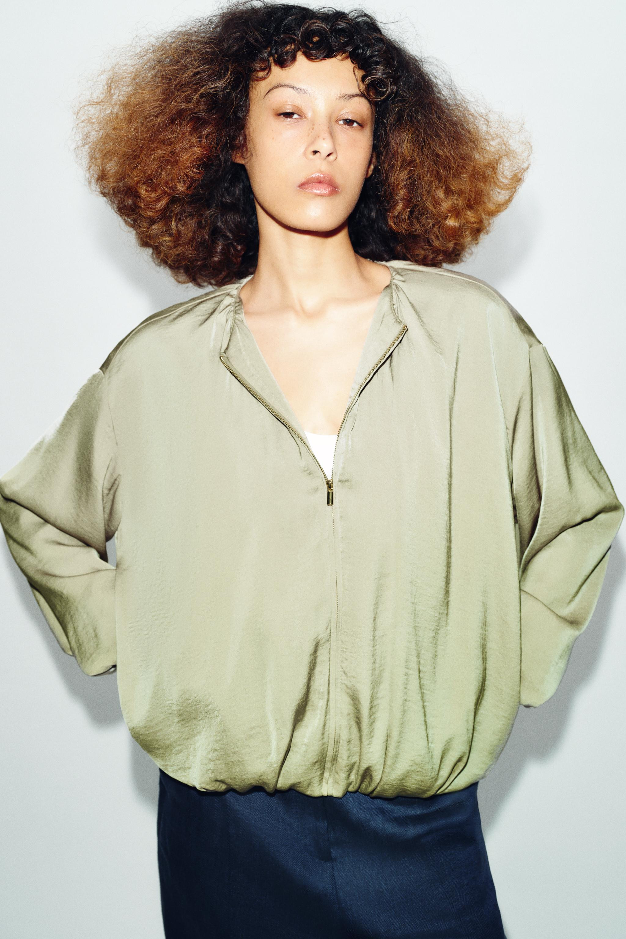 FLUID BALLOON BOMBER JACKET | Zara US