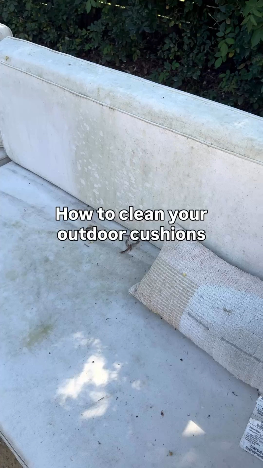 An easy way to clean outdoor cushions without scrubbing? Yes please.

If your outdoor cushions are looking dirty, stained, or just not as cozy, this simple outdoor cushion cleaning method actually works - no scrubbing, no hassle.

I don’t have time to deep clean patio furniture, so this quick outdoor cleaning hack has been a game changer. It lifts buildup, refreshes fabric, and makes your outdoor sofa look almost new again.

Way easier (and way cheaper) than replacing your outdoor furniture.

Save this for your next patio reset 🌿

Follow for cozy home decor, outdoor living, and simple home hacks that make real life easier