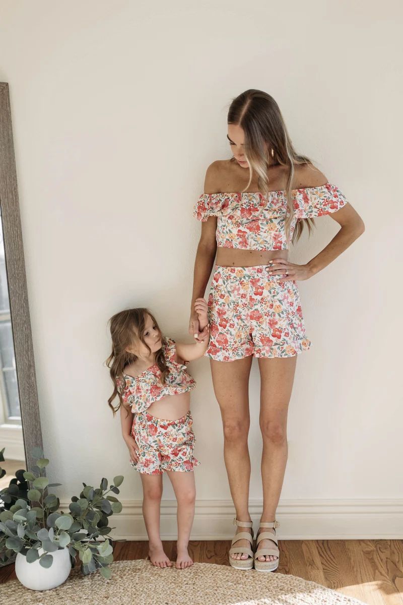 A Miracle Awaits Pink Floral Ruffle Shorts | Pink Lily