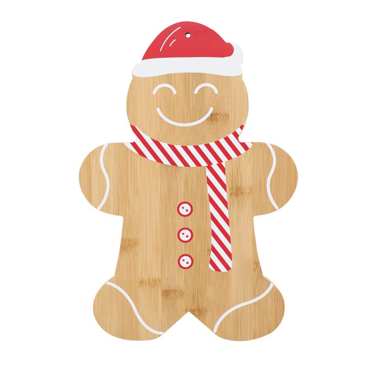 Cook With Color Gingerbread Figural Bamboo Cutting Board | Walmart (US)