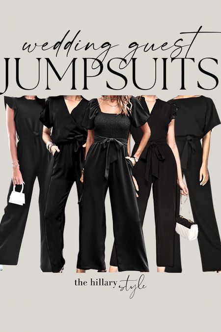 Amazon Black Wedding Guest Jumpsuits! 

Each of these Jumpsuits can be dressed up or down this summer!  Perfect looks for Graduation and Weddings! 

Amazon, Amazon Fashion, Amazon Fashion Finds, Jumpsuit, Romper, Linen Jumpsuit, Summer Fashion, Vacation Fashion, Look for Less, LBD, Concert Fashion, Graduation Fashion, Vacation Fashion, Bachelorette Party, Bridal Party Fashion, Black Jumpsuit, Black Romper

#LTKstyletip #LTKFind #LTKunder50