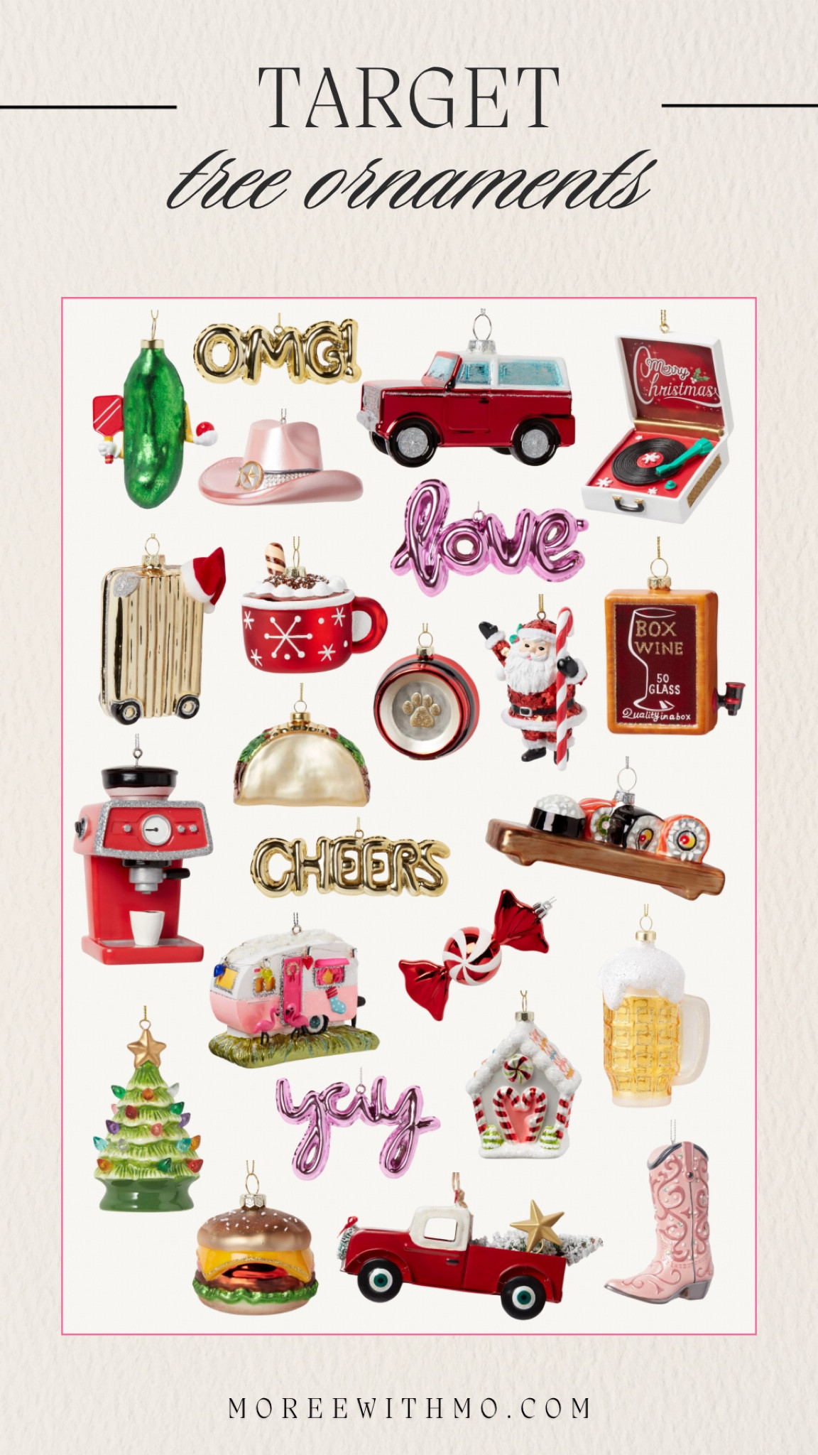 Christmas tree ornaments! 

Holiday 
Holiday decor 
Christmas decor 
Tree ornaments 
Target 

#LTKHoliday #LTKSeasonal #LTKHome