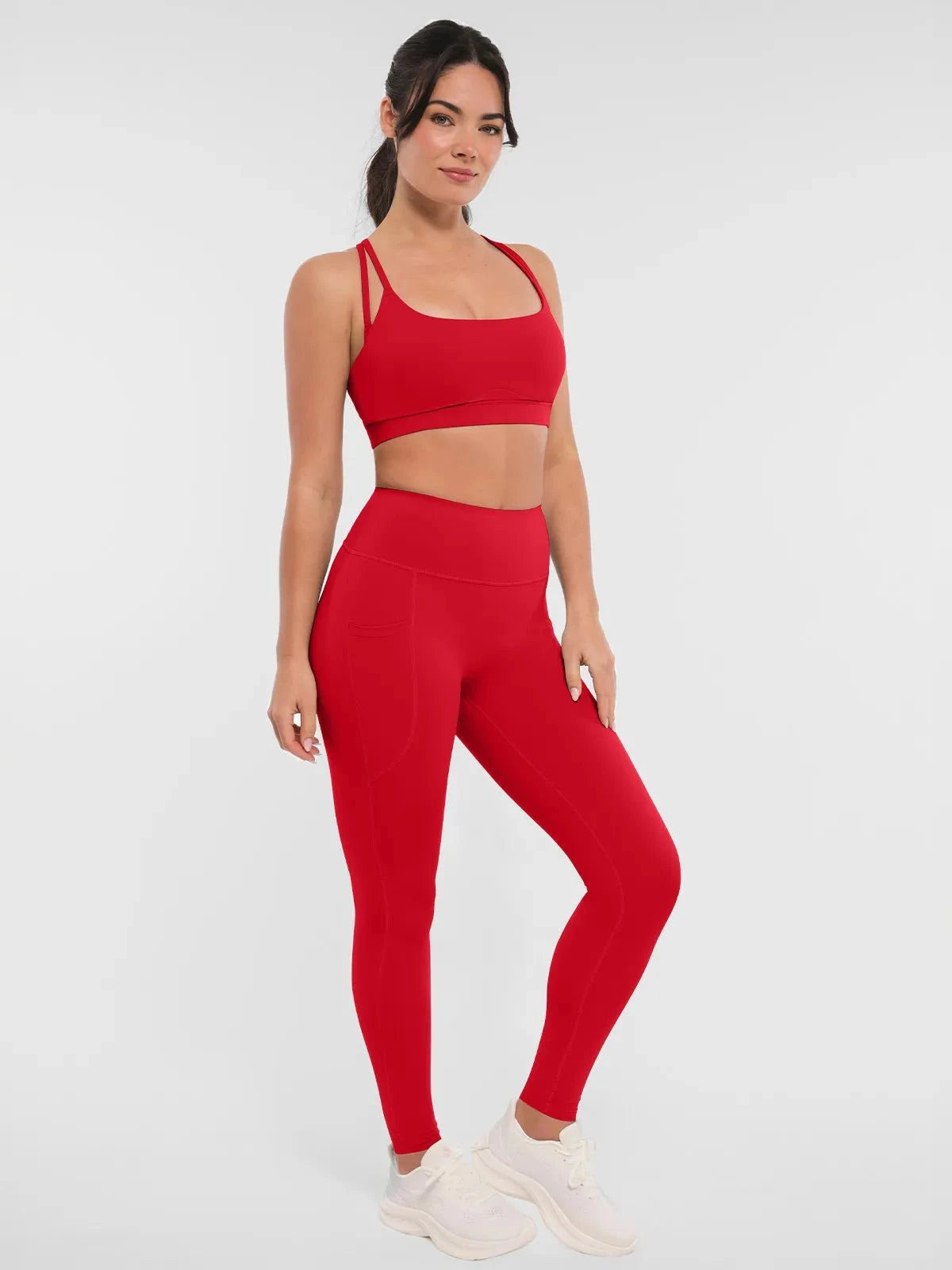 BRXL Sculpted Leggings - Red / XXL | Popilush