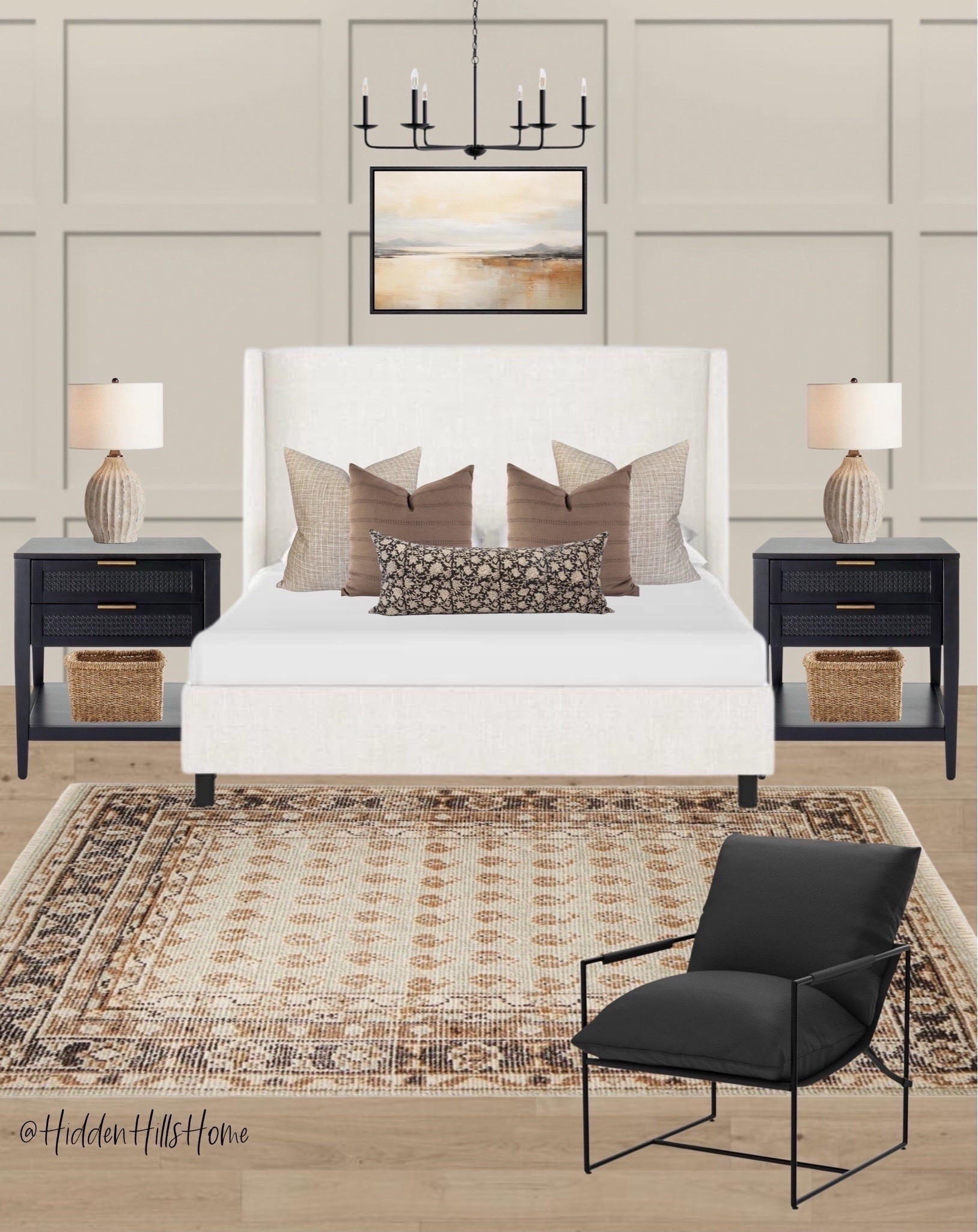 Modern transitional primary bedroom mood board, master bedroom decor, bedroom inspo, master bedroom design inspo #bedroom 

#LTKHome #LTKSaleAlert