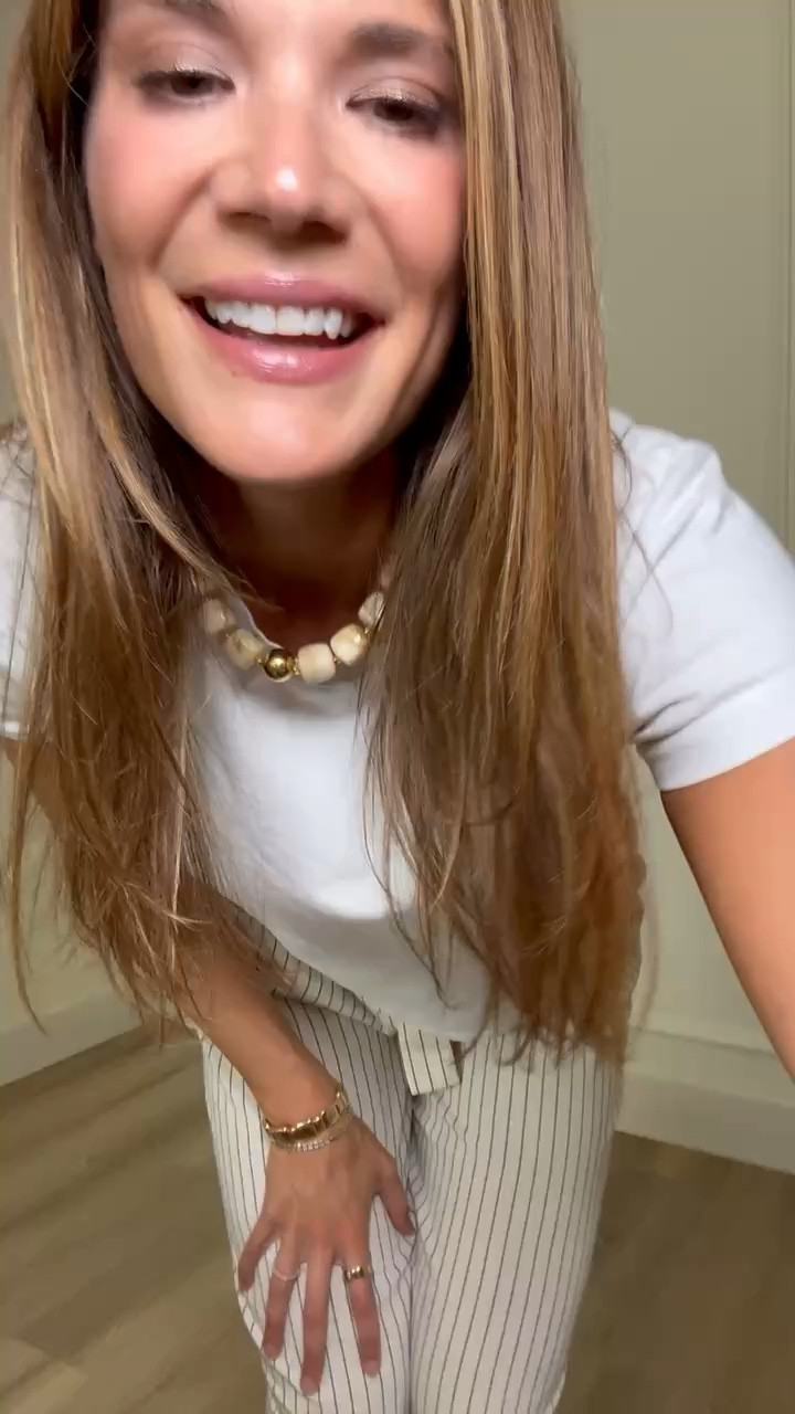 These striped pants keep proving how versatile they are. The lightweight fabric and relaxed fit make them perfect for warm days, and they pair just as easily with a simple tee now as they will with sweaters later in the season.

Size M tall

Striped pants, linen look pants, casual outfit, everyday style, lightweight pants, travel outfit, neutral wardrobe, relaxed fit, fall transition, tall girl style, StangandCo

#LTKTall #LTKWorkwear #LTKootd