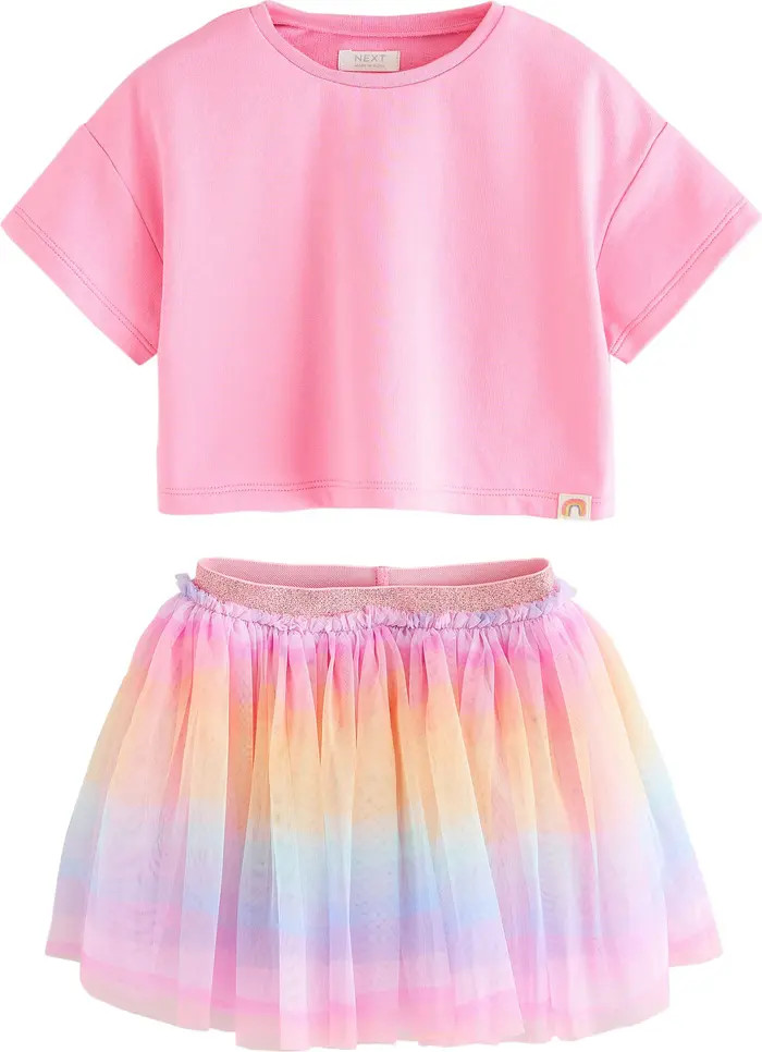 Kids' T-Shirt & Rainbow Tutu Skirt Set (Baby, Toddler & Little Kid | Nordstrom