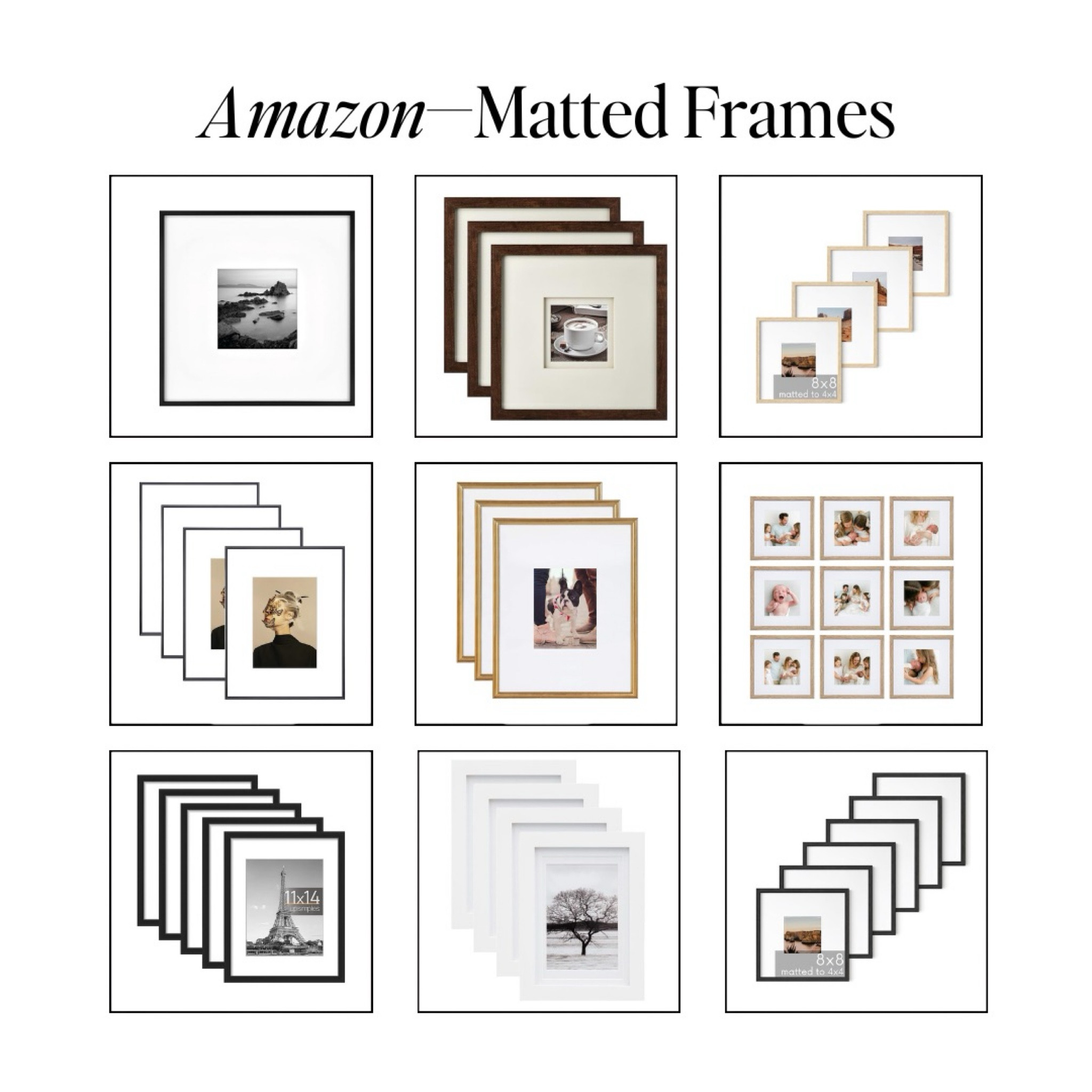 Matted frames to elevate your space 