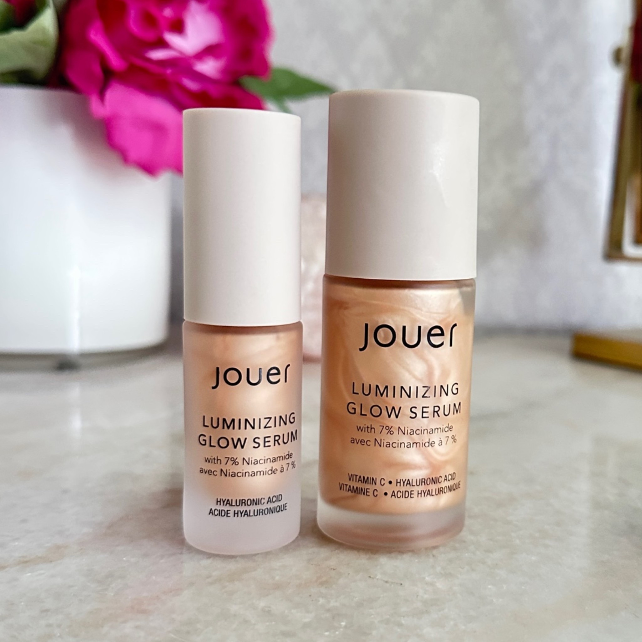 One of my favorite products to ad luminosity to my look is with the @Jouer Cosmetics Luminizing Glow Serum. I use it as my first makeup prep step. It makes everything that comes afterward apply more smoothly, helps my skin glow and makes me look amazing! This is max luminosity, the most luminous product I've found that does not make you look like a disco ball. 
They've just released it in a travel version, so it's easy to take with you everywhere!

#LTKOver40 #LTKTravel #LTKBeauty