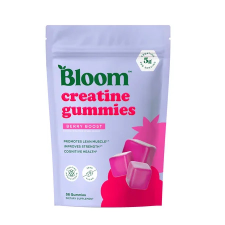 Bloom Berry Boost Creatine Gummies, 36 Gummies, 12 Servings | Walmart (US)