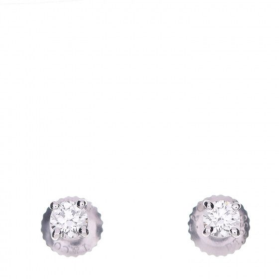 TIFFANY Platinum Diamond .28ctw Solitaire Earrings | Fashionphile