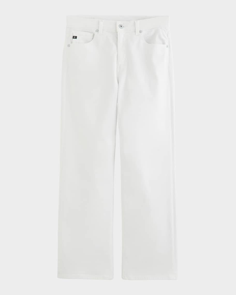 Brinley Mid-Rise Straight Crop Jeans | Neiman Marcus
