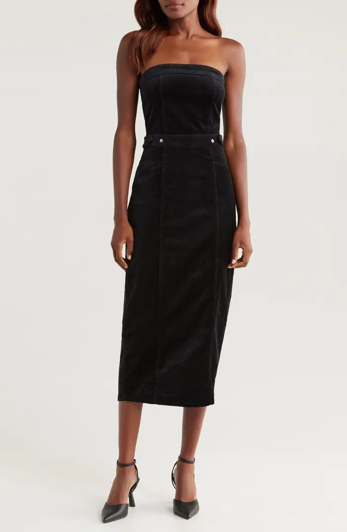 Good American Fit for Success Strapless Velvet Dress | Nordstrom | Nordstrom