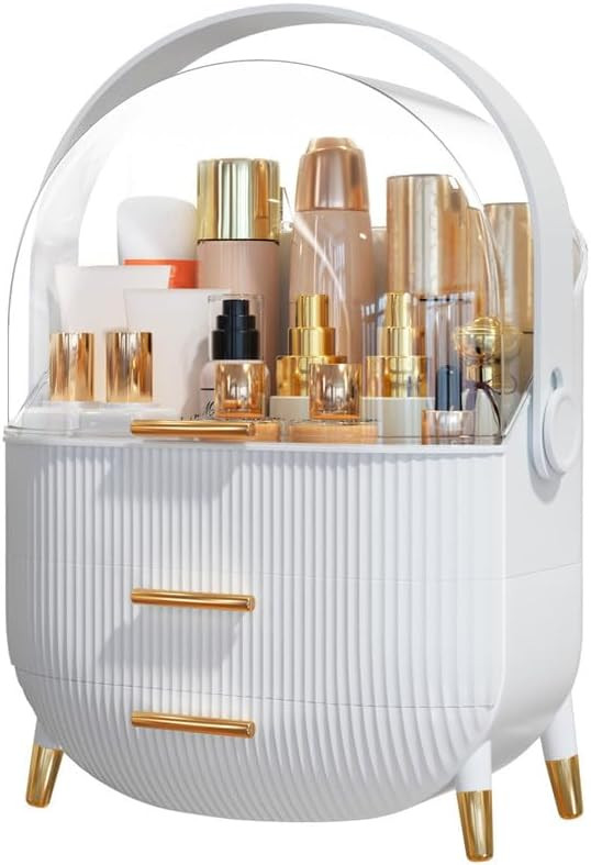 Makeup Organizer Skincare Organizers - Cosmetic Display Cases with Transparent Cover, SkinCare Or... | Amazon (US)