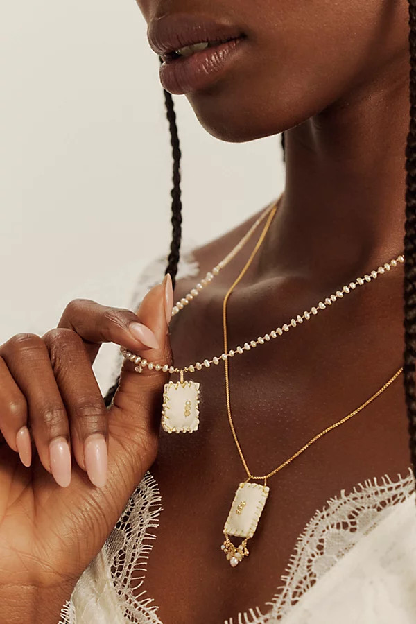 Iwona Ludyga Design Ona Pouch On Pearls Necklace | Free People (Global - UK&FR Excluded)