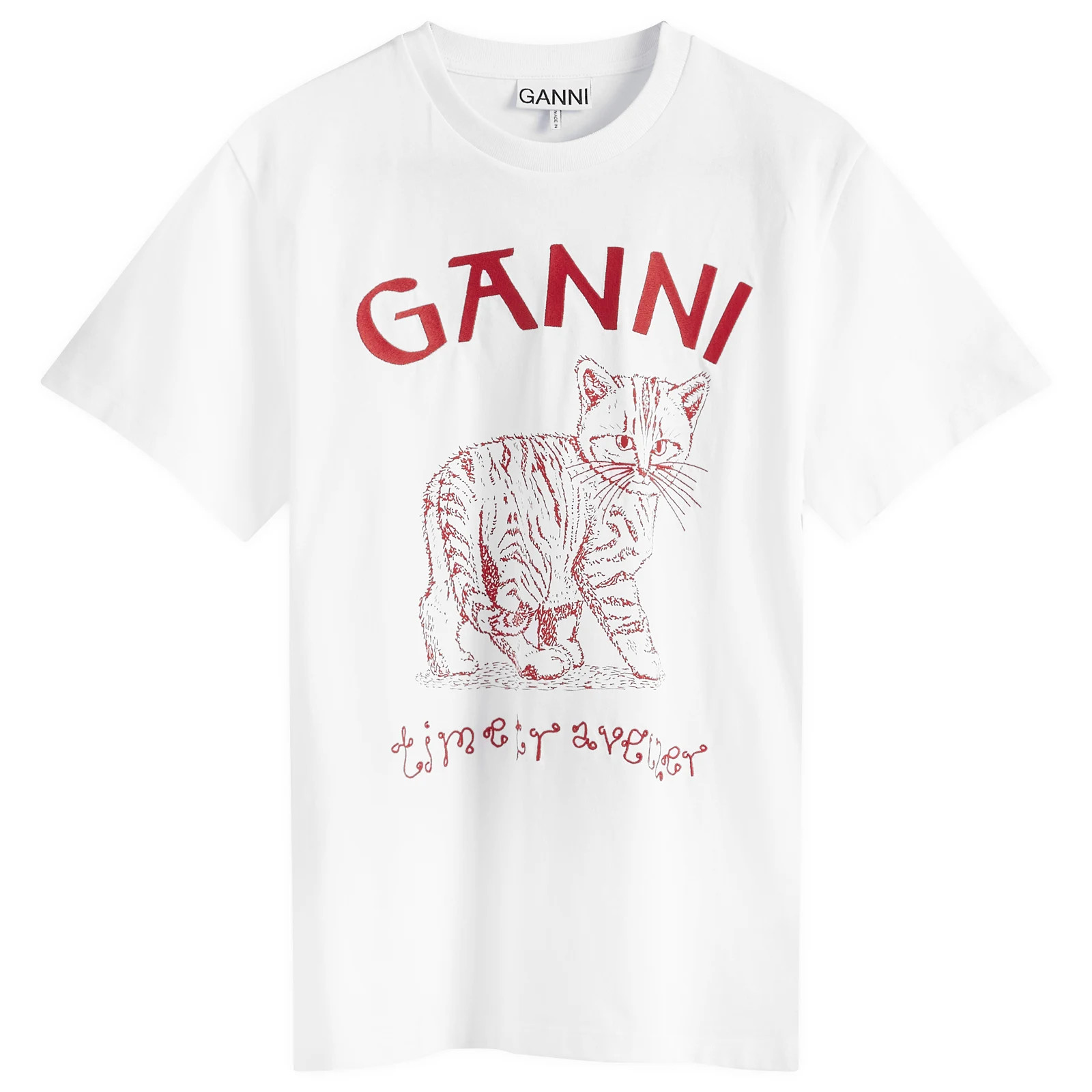 GANNI Cat T-Shirt | END. Clothing