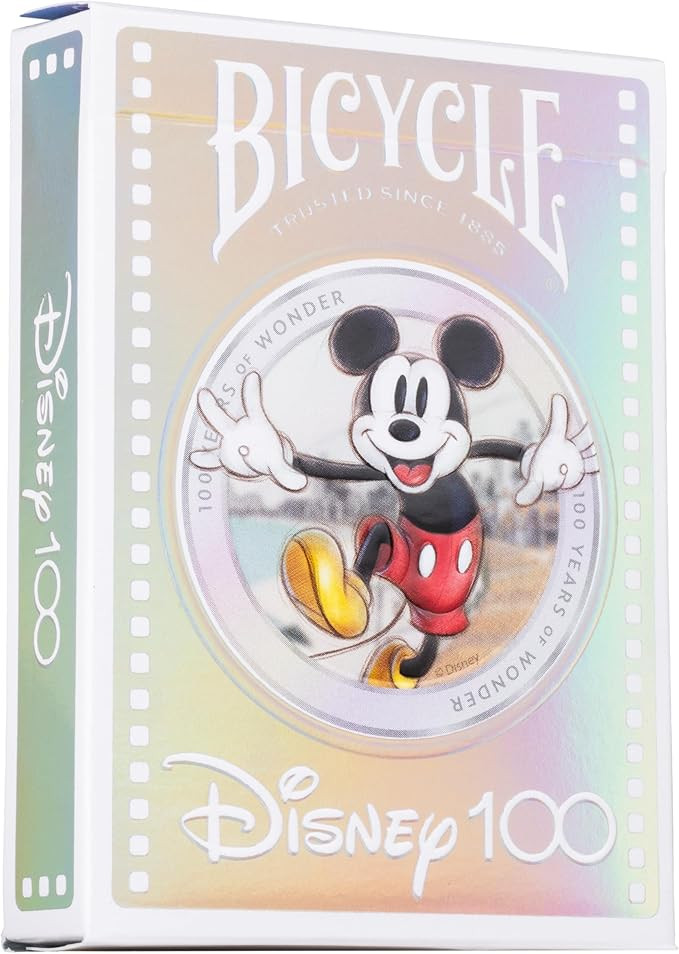 BIcycle Disney Limited Edition 100 Year Anniversary Playing Cards - Holographic Foil - Features 2... | Amazon (US)