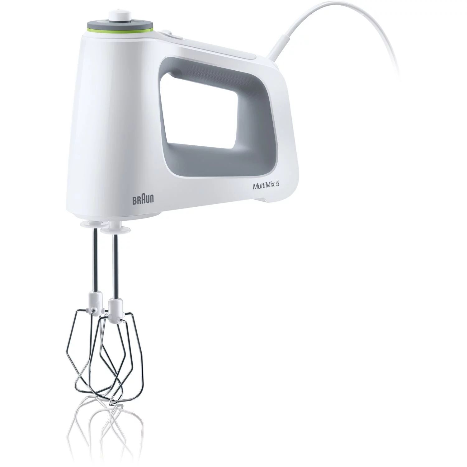 Braun MultiMix 5 Hand Mixer in White with MultiWhisks and Dough Hooks, 350-Watts | Walmart (US)