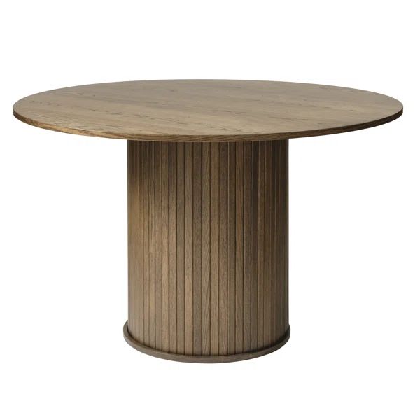 Iris 47.25'' Solid Oak Pedestal Dining Table | Wayfair North America