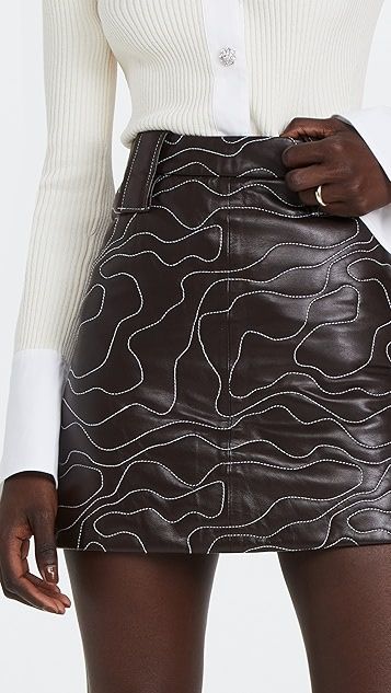Lamb Leather Miniskirt | Shopbop