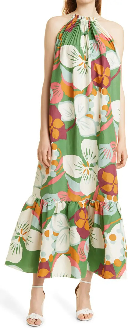 TED BAKER LONDON Dulina Strappy Linen Blend Maxi Dress | Nordstrom | Nordstrom