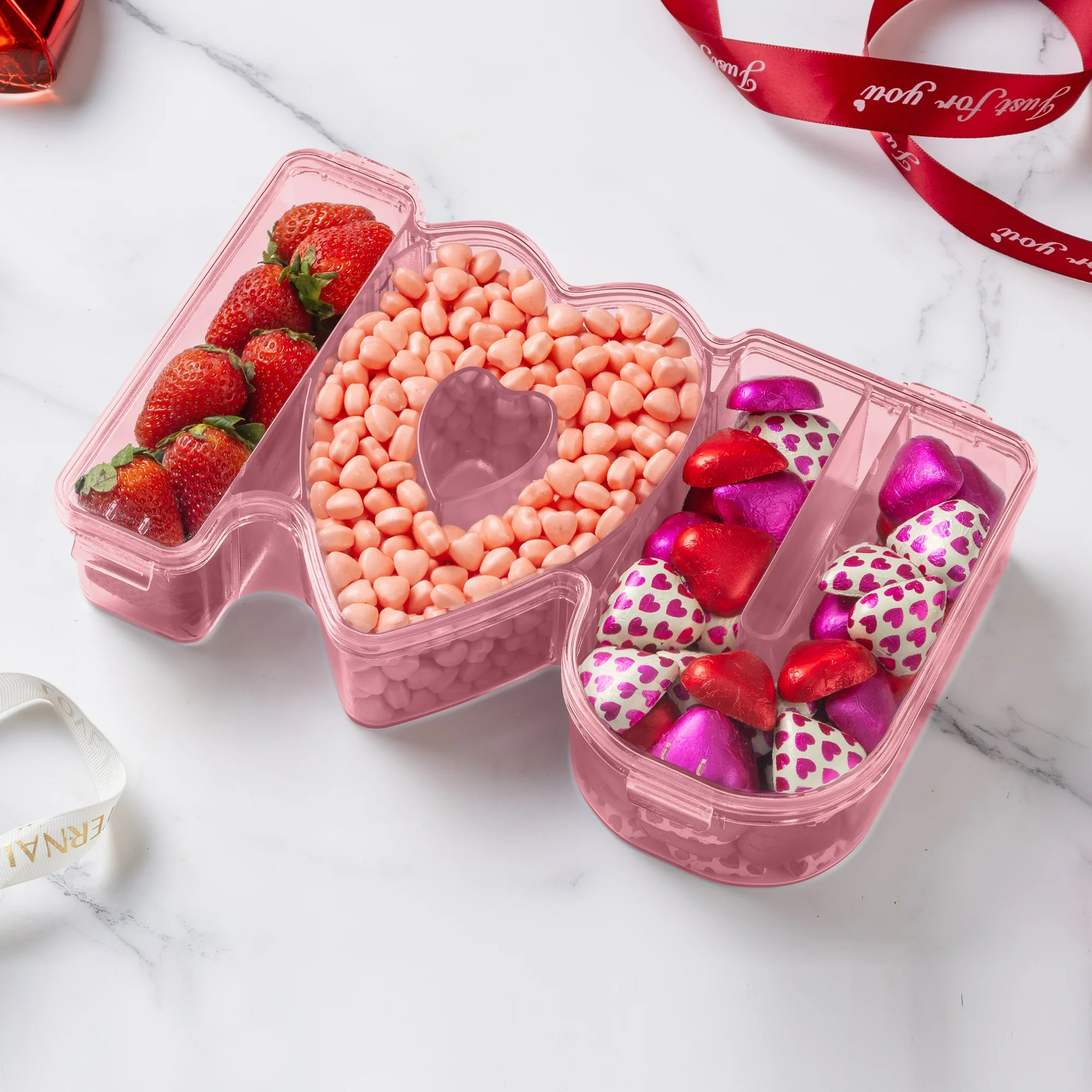 Cook with Color, I LOVE U Heart Snack Box, Reusable Food Storage Container with Lid, Great for Gi... | Walmart (US)