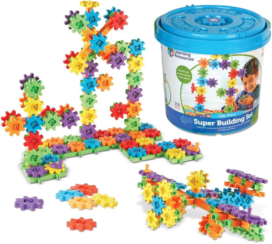 Learning Resources Gears! Gears! Gears! Super Building Toy Set, STEM Toys, Construction Toys, Gea... | Amazon (US)