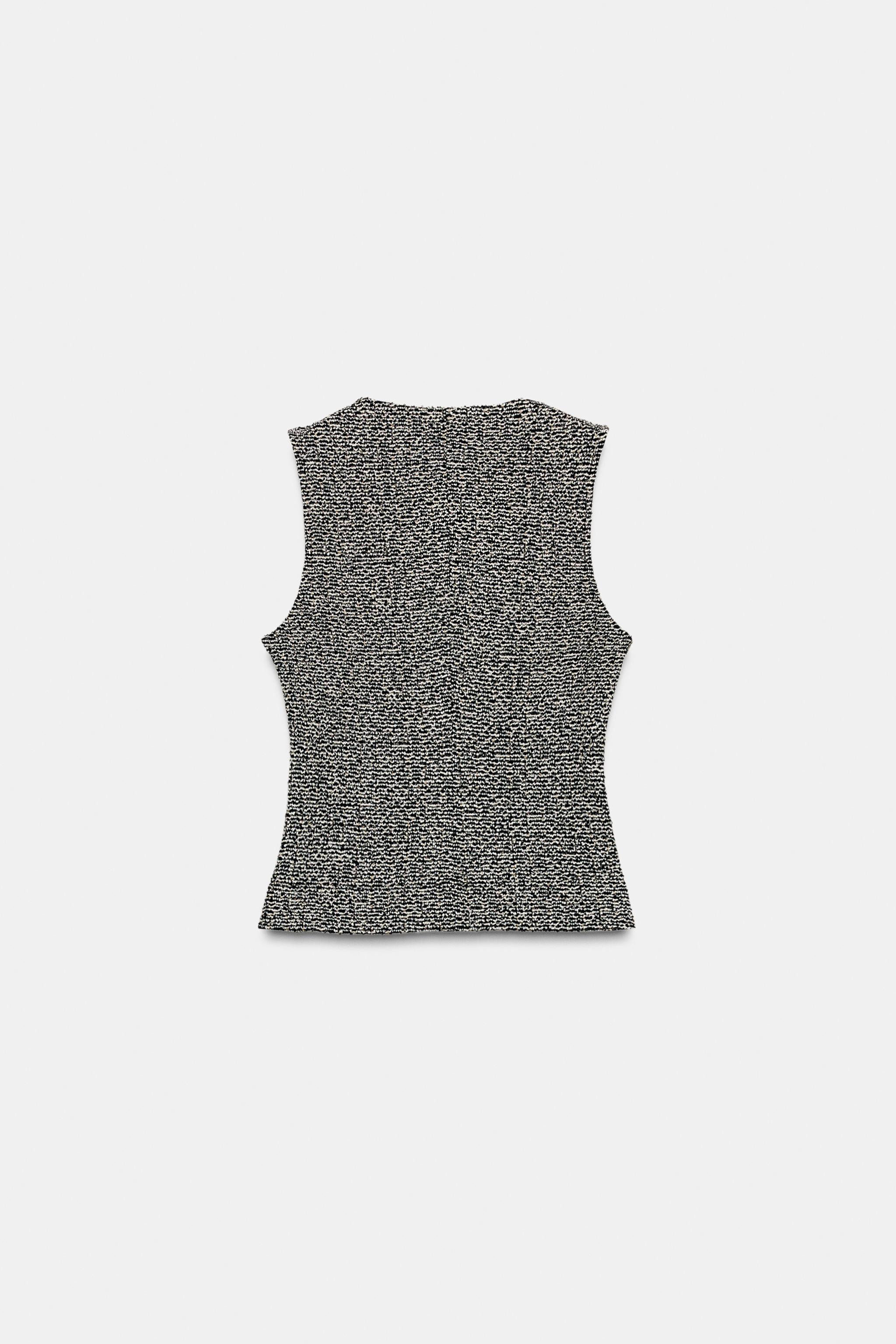 STRUCTURED BUTTON VEST | Zara US