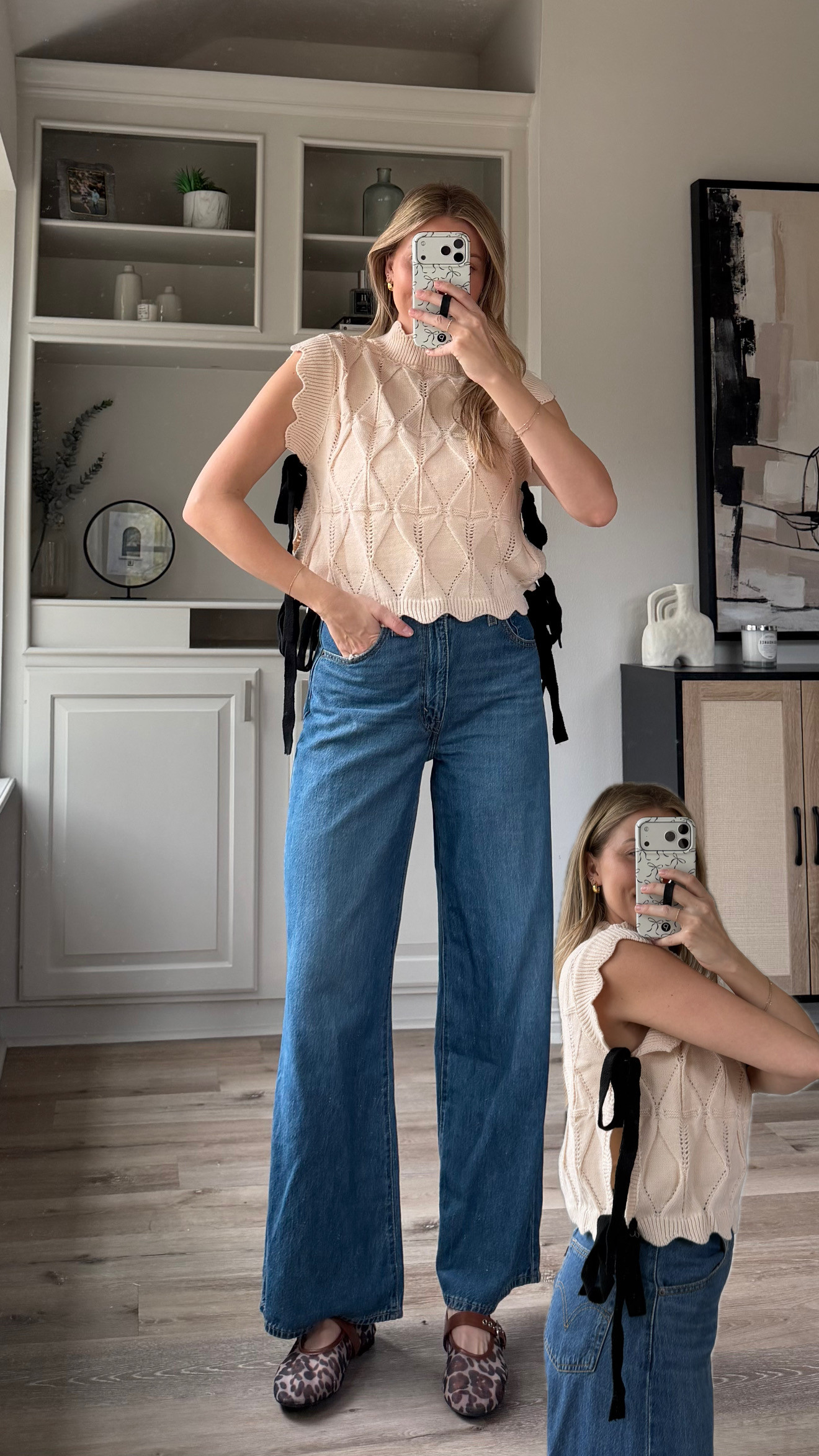 Cute ribbon bow sweater, perfect for nursing. Wearing small!  

 #LTKootd #LTKFindsUnder50 #LTKFindsUnder100