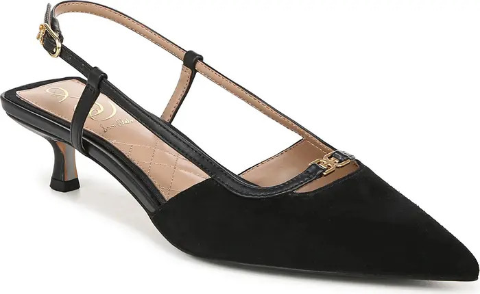 Toni Slingback Pointed Toe Kitten Heel Pump (Women) | Nordstrom